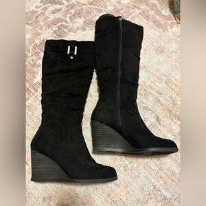 Dr. Scholl's Womens Poe Wide Calf Tall Boots, women’s size 7